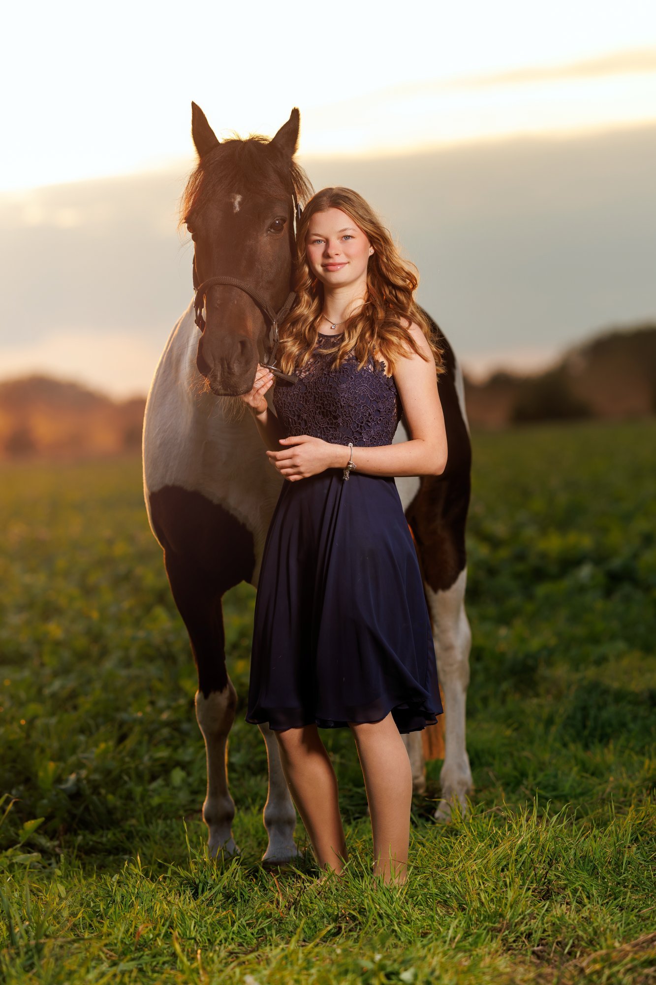 Pferdefotografie Hannover – Pferd und Reiterin im Gegenlicht